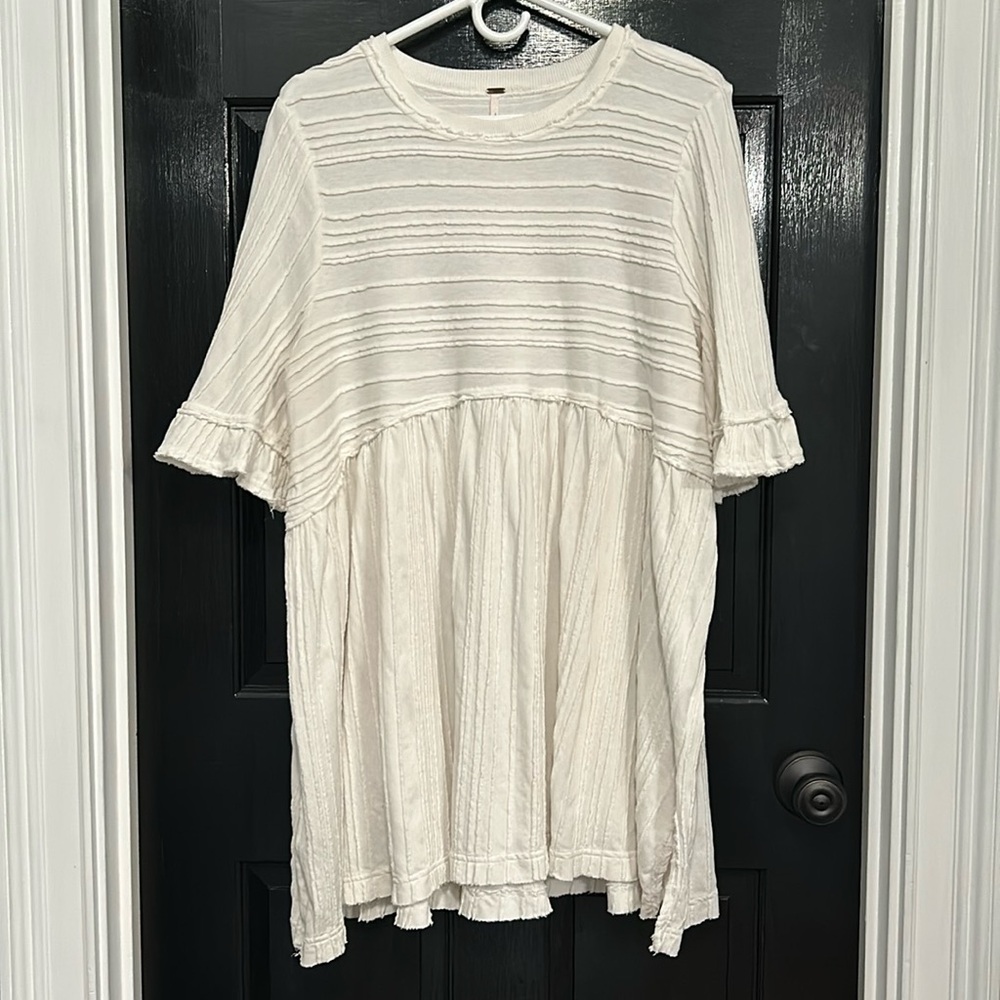 Take a Spin Off-White FreePeople Tunic